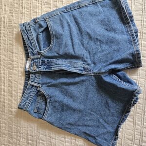 Blue Denim Shorts
